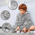 thumbnail image 3 of Sudadera Cobija Bluelander para Niño o Niña, Unisex, Capucha con Borrega y Mangas, Gris, 3 of 5