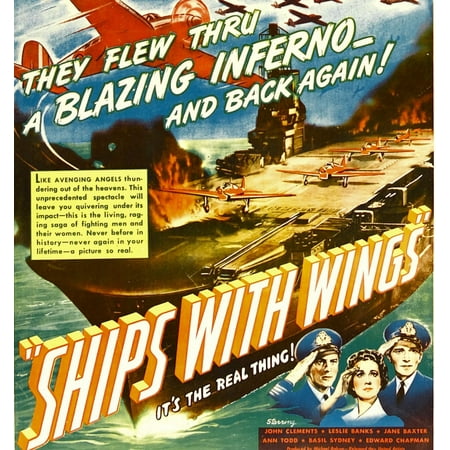 Ships With Wings Stretched Canvas -  (11 x 17)