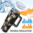thumbnail image 5 of OBREWU Cute Cartoon Corgi Tumbler with Handle and Lid,Cute Cartoon Corgi 40oz Double Wall Vacuum Insulated Tumbler,Cups Gift for Women and Men, 5 of 7
