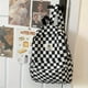 thumbnail image 4 of Mochila A Cuadros De Color Informal Simple Mochila De Tablero De Ajedrez De Gran Capacidad Mochila De Viaje, 4 of 4
