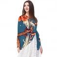 thumbnail image 5 of Fish Chiffon Translucent Light Breathable Silk Scarf 180*73, 5 of 6