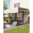 thumbnail image 3 of TROPOW Retractable Awning, Manual Awnings for Patio, Sun Shade Patio Awning with Crank Handle, Aluminum Frame, 280 g Polyester Fabric, for Deck, Balcony, Yard, 3 of 7