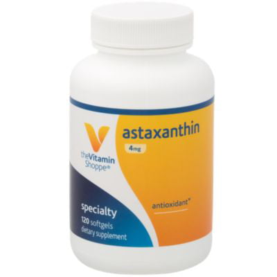 Astaxanthin (Solasta™) Branded Ingredient 4mg  Antioxidant From MicroAlgae That Supports Brain  Heart Health and Skin for Healthy Aging (120 Softgels) by The Vitamin
