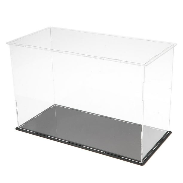 Vitrina De Acrílico Modelos De Automóviles De Protección Al Por Contenedor De Soporte 26x12x17cm CUTICAT Vitrina de acrílico a prueba de polvo