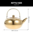 thumbnail image 2 of Thick Stainless Steel Tea Pot Insulated Kettle Thermal Teapot Water Pot for Kitchen Restaurant Hotel (Golden  2L), 2 of 6