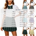 thumbnail image 3 of Ovbmpzd Army Green Women Summer Dresses Solid A-Line Pleated Mini Skirts Casual Skirts Women'S Summer Skirts,XXXL, 3 of 6