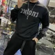 thumbnail image 4 of Sudadera con capucha sin capucha para hombre, sudadera con estampado gráfico, corte ajustado, con diamantes, nueva camiseta de rock, cálida, novedosa y en algodón de diseñador S, 4 of 4