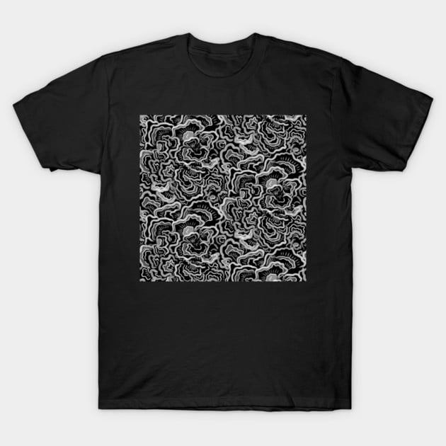 T-Shirt Unisexe Graphique Sport de Groupe de Musique Rétro Vintage Drôle à Texture de Champignon, jusqu'à la Taille 3TG.