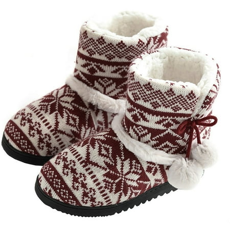 

Clearance Deals! AnuYalueCute Snow Slippers For Women Short Ankle Boot Fur Fleece Lined Sneakers Classic Soft Warm Winter Anti-Slip Comfortable Boot