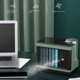 thumbnail image 3 of Ventilador de escritorio para aire acondicionado, 3 niveles de refrigeración, ventilador enfriador por evaporación, USB silencioso Personal con , Verde Macarena Aire acondicionado casero, 3 of 8