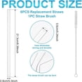 thumbnail image 6 of 8.39 inch Length Cuttable Drinking Straws-Straws Set for Bottle-Including 6pcs Replacement Straws and 1pc Cleaning Brush-Reusable Replacement Straws, 6 of 6