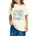 thumbnail image 1 of Fiudx Camiseta para Niños, Suave Mezcla de Poliéster, Cuello Redondo Moderno, Manga Corta Cómoda, Uso Diario Informal, Moda para Niños y Niñas, Lavado a Mano., 1 of 6