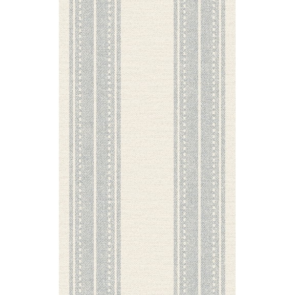 Blue Woven Fabric Inspired Stripes Wallpaper
