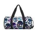 thumbnail image 2 of ZICANCN Blue Skull Purple Bone Travel Duffle Bag, Sports Tote Gym Bag Weekenders Bags for Women Men, 2 of 8