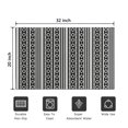 thumbnail image 5 of Bohemian Retro Floral Non-Slip Entryway Door Mat,Boho Indoor Decor Durable Low Plush Door Mat,Washable Welcome Rug for Patio Hallway Home Decor 20x32 Inches, 5 of 7