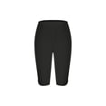 thumbnail image 4 of Short Leggings for Women Solid Color High Waisted Cycling Legging Shorts Workout Tights Running Sports Knee Length Shorts Gym Yoga Pants Size 8-18, 4 of 5