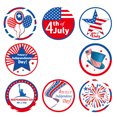 thumbnail image 3 of Teissuly 4th of July Stickers Roll Patriotic Stickers Independence Day Stickers with American Flag Labels Teacher Reward Stickers for Memorial Kids Party Classroom Party Supplies(500 Pcs Per Roll) Teissuly WER202309201270, 3 of 7