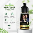 thumbnail image 4 of Herbishh Chestnut Brown Shampoo, Hair Dye Shampoo 3 in 1, 100% Grey Coverage, Demi-Permanent Hair Color for Men & Women, Long-lasting Color in 20-25 Mins, Ammonia-free, 200 ml, 4 of 8