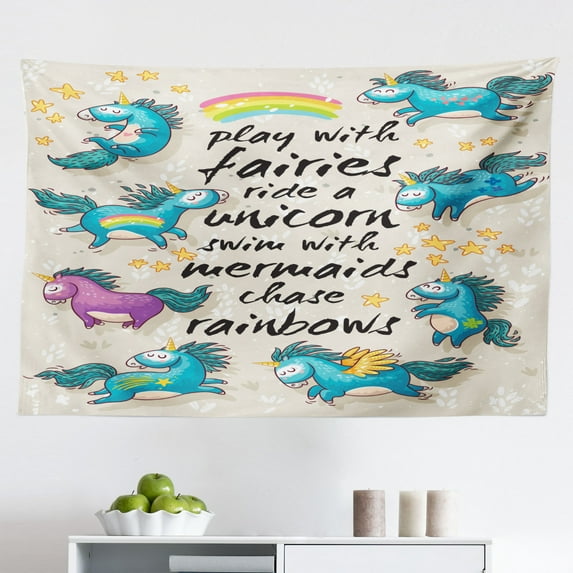 Cartoon Tapestry, Image of Gondola in Romance City Venice European of Love Italian Design, Fabric Wall Hanging Decor for Bedroom Living Room Dorm, 2 Sizes, Brown White, by Ambesonne