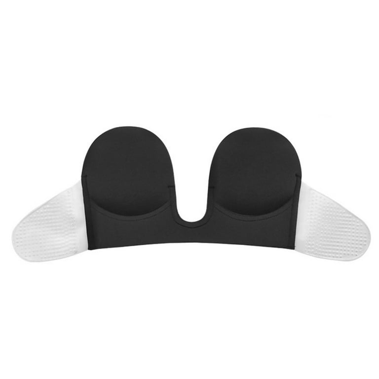 lalaWing Sticky Bra Strapless Adhesive Fabric Bra Invisible Push-up Bra for  Women with Pull-up Nipple Covers White (A, Black) : : Clothing,  Shoes & Accessories