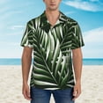 thumbnail image 4 of Disketp Hawaiian Shirts For Men,Tropical Palm Leaves1 Print Mens Casual Short Sleeve Button Down Shirts Beach Shirt, 4 of 8