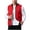 Red, variant on Men's Fleece Warm Vest Full Zipper Cotton Casual Sleeveless Jacket Lightweight Winter Travel Outerwear