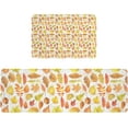 thumbnail image 3 of Kitchen Rug Mat Vintage Fall Marple Leaf, Set of 2, Anti-Fatigue Non-Skid Washable Kitchen Runner Rugs, Farm Soft Comfort Rug for Kitchen, Floor Home, Front of Sink, Laundry, 3 of 6
