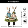 thumbnail image 5 of Gupgi Bunny Garden Stakes Funny Rabbits Carrot/Easter Egg Spring Garden Lawn Decoration, 5 of 5