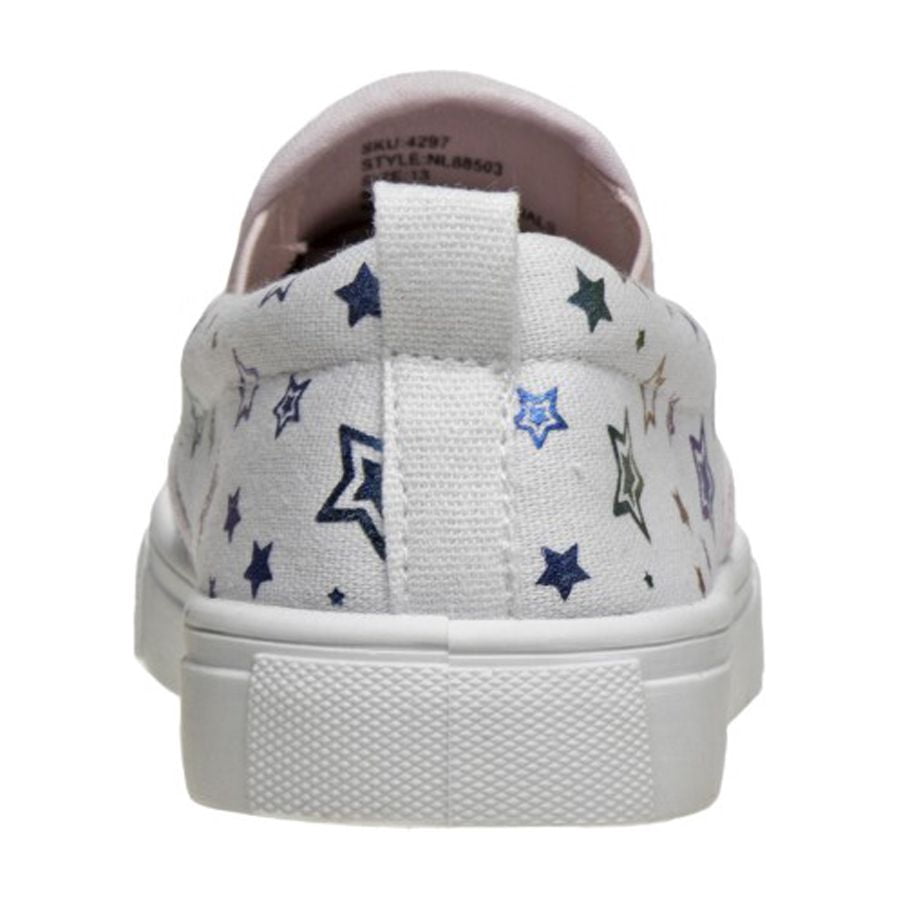 Nanette Lepore Girl Slip On Canvas Shoes, White, Size: 13