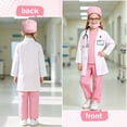 thumbnail image 6 of Marendyee Doctor Costume for Girls and Boys Kids Scrubs Nurse outfit With Set including a stethoscope Dress Up Cosplay Halloween Toddler 6T 5-6Years, 6 of 23