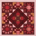 thumbnail image 1 of Ahgly Company Machine Washable Indoor Square Transitional Crimson Red Area Rugs, 4' Square, 1 of 7