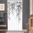 thumbnail image 2 of Stall Gray and White Eucalyptus Shower Curtain Watercolor Grey Floral Plant Leaf Shower Curtains for Bathroom Botanical Flower Waterproof Fabric Bath Curtain Decor (Black, 36'''' x 72''''), 2 of 6