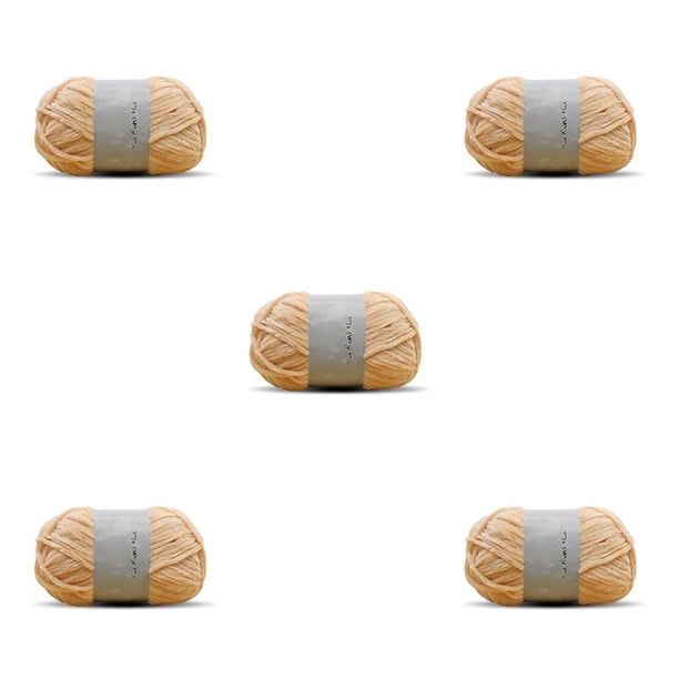 Injueey Bufandas de hilo de terciopelo de 100g, hilos para tejer DIY, calcetines cálidos, hilo de ganchillo No.06 5piezas Injueey CBP184704