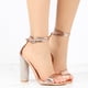 thumbnail image 4 of Sandalias de tacón alto con diamantes de imitación y hebilla dorada de charol sexy para mujer Wmkox8yii  hfjk2990, 4 of 5