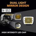 thumbnail image 2 of Luces puntuales para motocicleta de 15w, foco Led ámbar blanco resistente al agua, 2 uds., 2 of 5