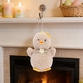 thumbnail image 7 of AYktou Easter Chicks Hanging Ornaments, 3×2×5 Inch Easter Decoration Fluff Felt Small Doll Pendant with Bow Headwear Cute Chickens Gifts for Easter Basket Stuffers Tree Hanging Party Favors, Brown, 7 of 7