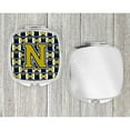 thumbnail image 4 of Letter N Football Blue and Gold Compact Mirror CJ1074-NSCM, 4 of 4