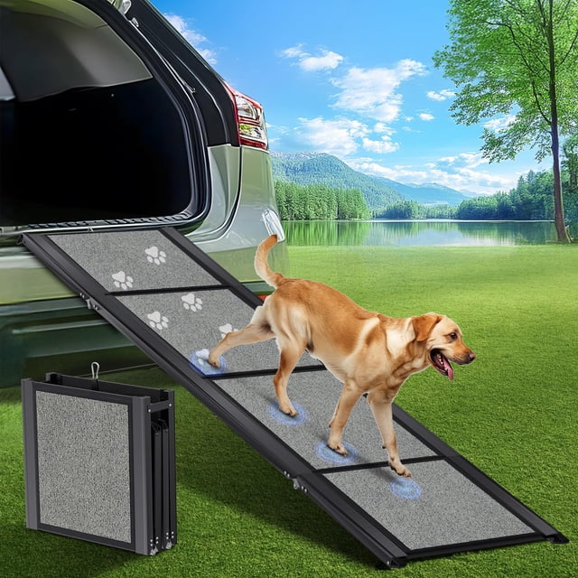 Rampa para perros GAOYITK para coche, 180 cm x 50 cm, perros grandes de hasta 113 kg