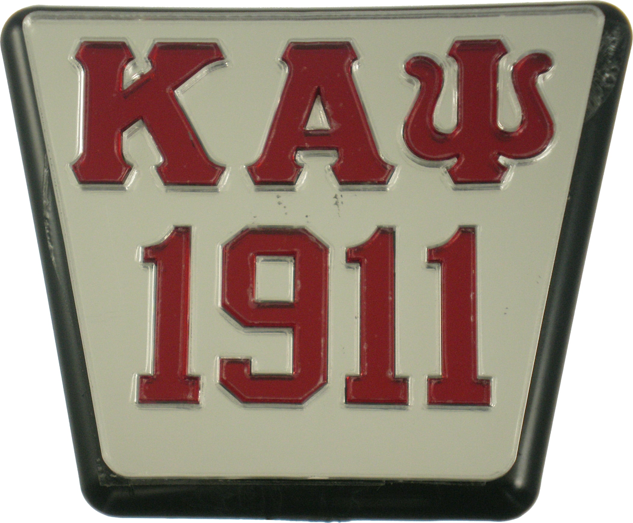 Cultural Exchange Kappa Alpha Psi 1911 Trailer Hitch Cover Silver/Red - 2 R 