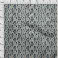 thumbnail image 3 of oneOone Tissu Polyester Lycra Imprimé Ikat Paisley au Mètre 56 Pouces de Large, 3 of 4