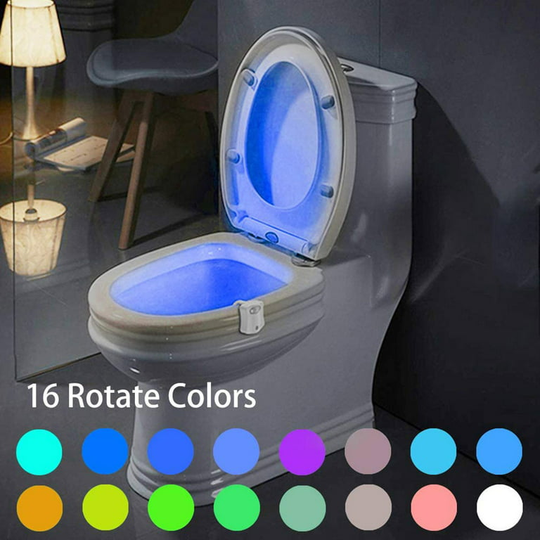 Toilet Night Light Toilet Bowl Motion Sensor Lamp Activated LED