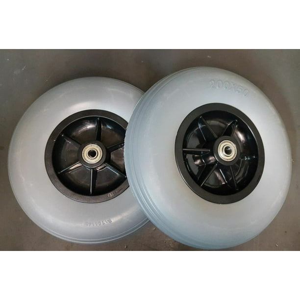 Power Wheelchair Rear Caster Tires 200x50 (8x2) Pride Jazzy/Jet