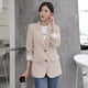 thumbnail image 5 of Chaqueta Blazer de otoño para mujer, abrigo informal coreano de manga larga con bolsillos, chaqueta holgada sólida para oficina para mujer, 5 of 5