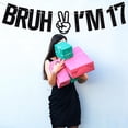 thumbnail image 3 of Banner para decoración de fiesta de cumpleaños Tivurcia Bruh I'm 17, 3 of 7