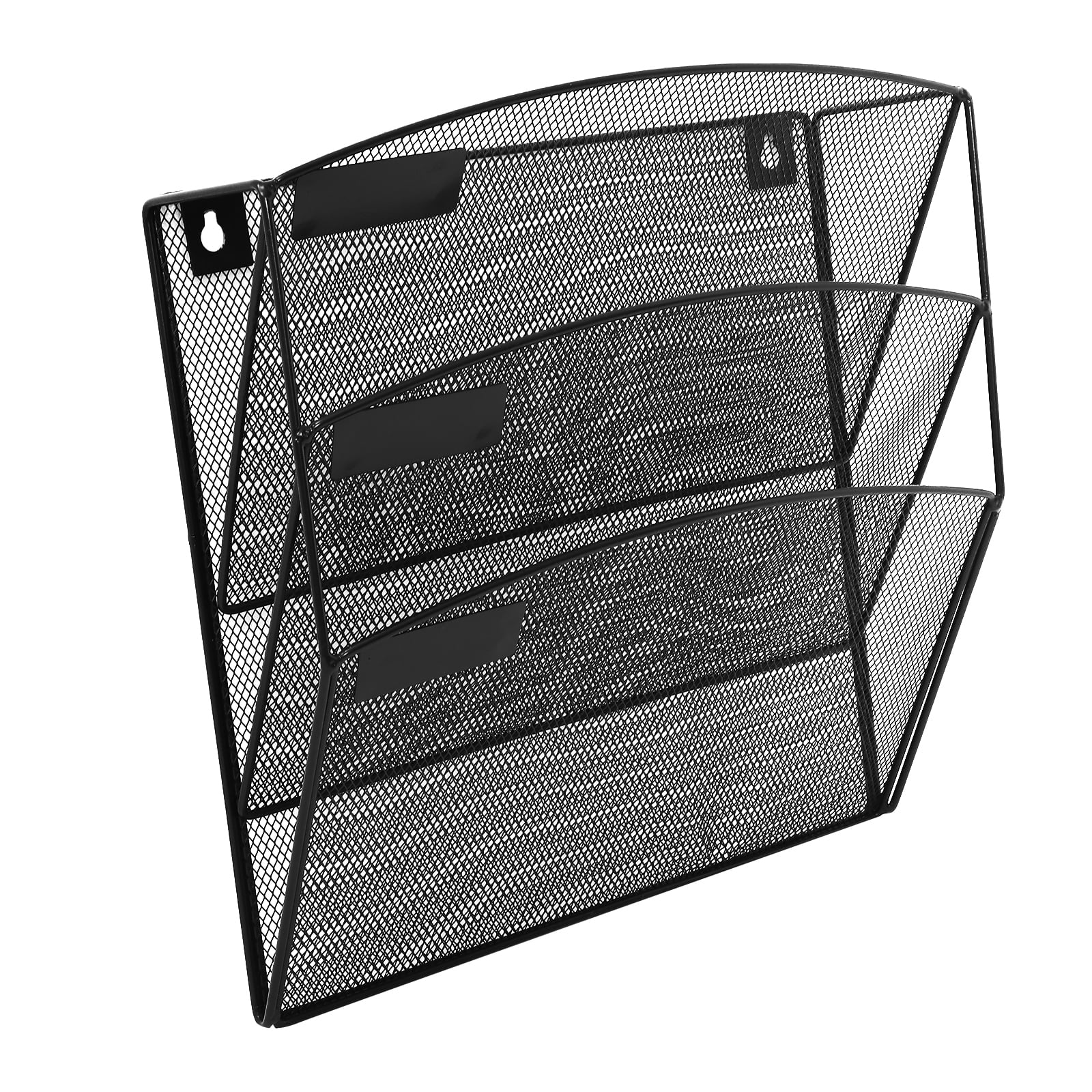 3-Pocket Mesh Hanging Wall File Organizer Rack for Office, Home, School - Folder Storage Solution
