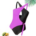 thumbnail image 2 of Zuesphe Floral One Piece Swimsuit Women Ladies Swimwear Modest Bathing Suits for Older Women Beach Wear for Women over 60 Slimming Ruffle Lace, 2 of 6