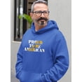 thumbnail image 2 of Proud To Be American Gold Hoodie Men -Image by Shutterstock, Male 3X-Large, 2 of 4
