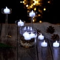 thumbnail image 3 of Velas LED tipo tealight sin llama AGPTEK, 100 unidades, luz blanca fría, 3 of 9