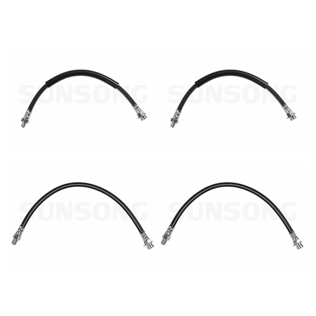 Fits Ford F1 1952-1952 4 X Front Rear Brake Hydraulic Hose