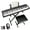 Black with Stand, variant on 61-Key Piano Keyboard With Power Supply, Built In Speakers, Pedal,Protable Digital Music Keyboard Teaching For Beginners